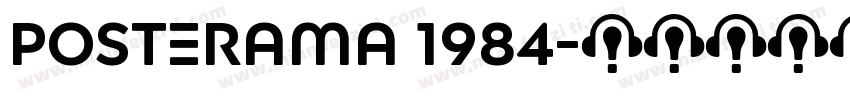 Posterama 1984字体转换